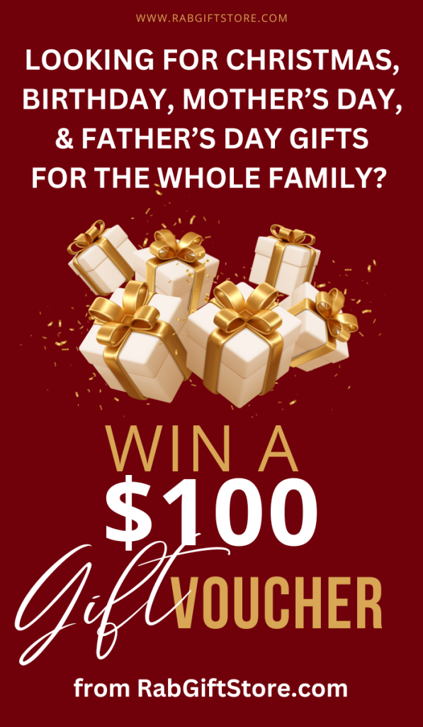 Burgundy Red Gold Gift Voucher Coupon